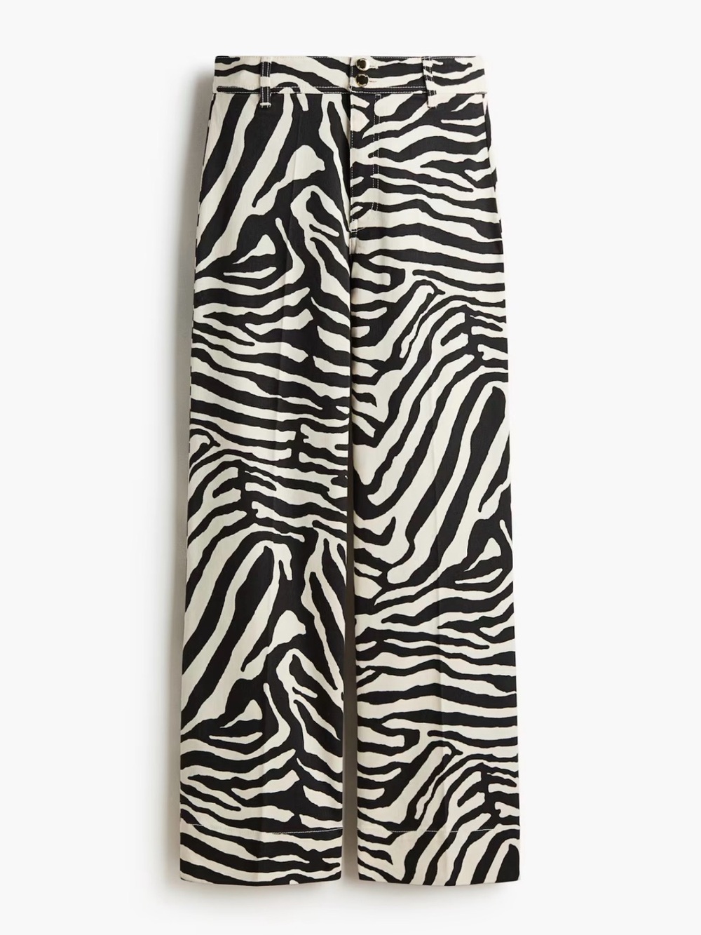 Zebra Print Wide-Leg pants